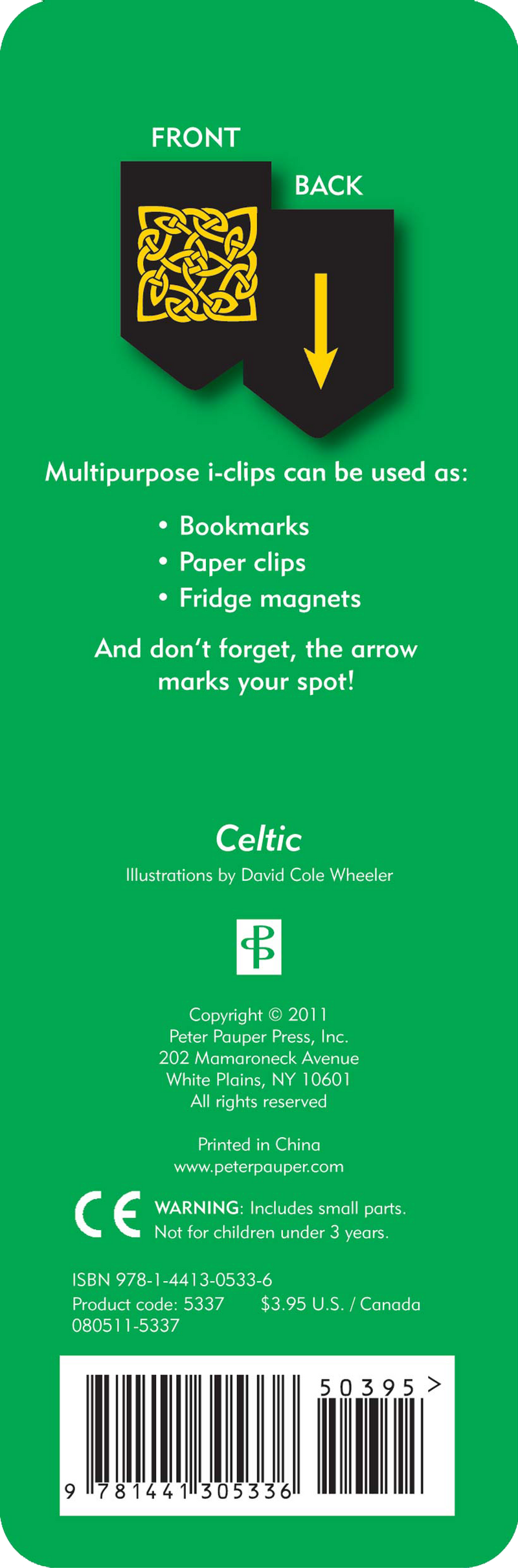 Celtic I-clips Magnetic Page Markers