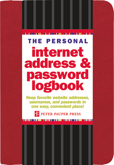 The Personal Internet Address &amp; Password Logbook (Red)