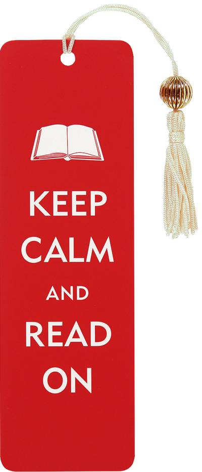 Keep Calm &amp; Read On Beaded Bookmark