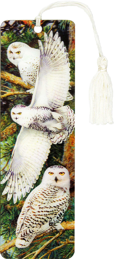 Snowy Owl 3-D Bookmark