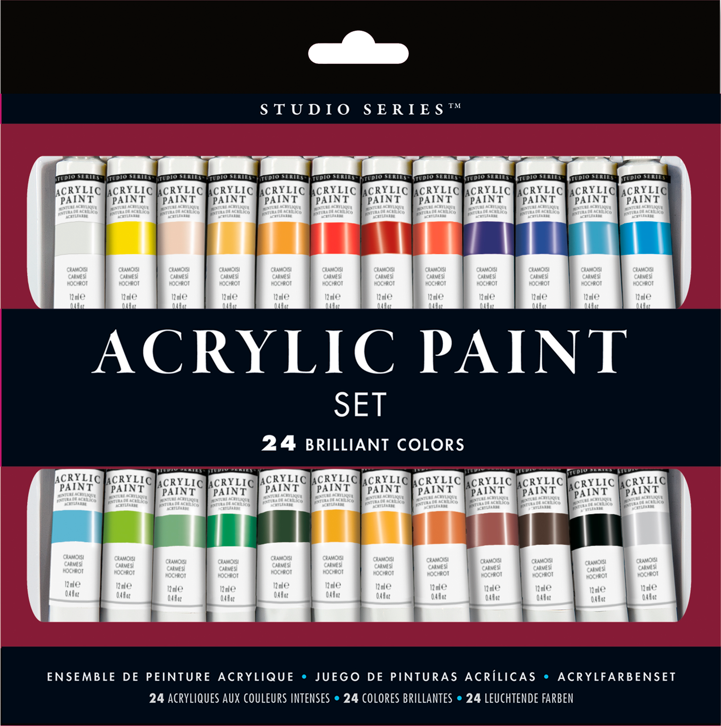 Studio Series Acrylic Paint Set, 24 Colors