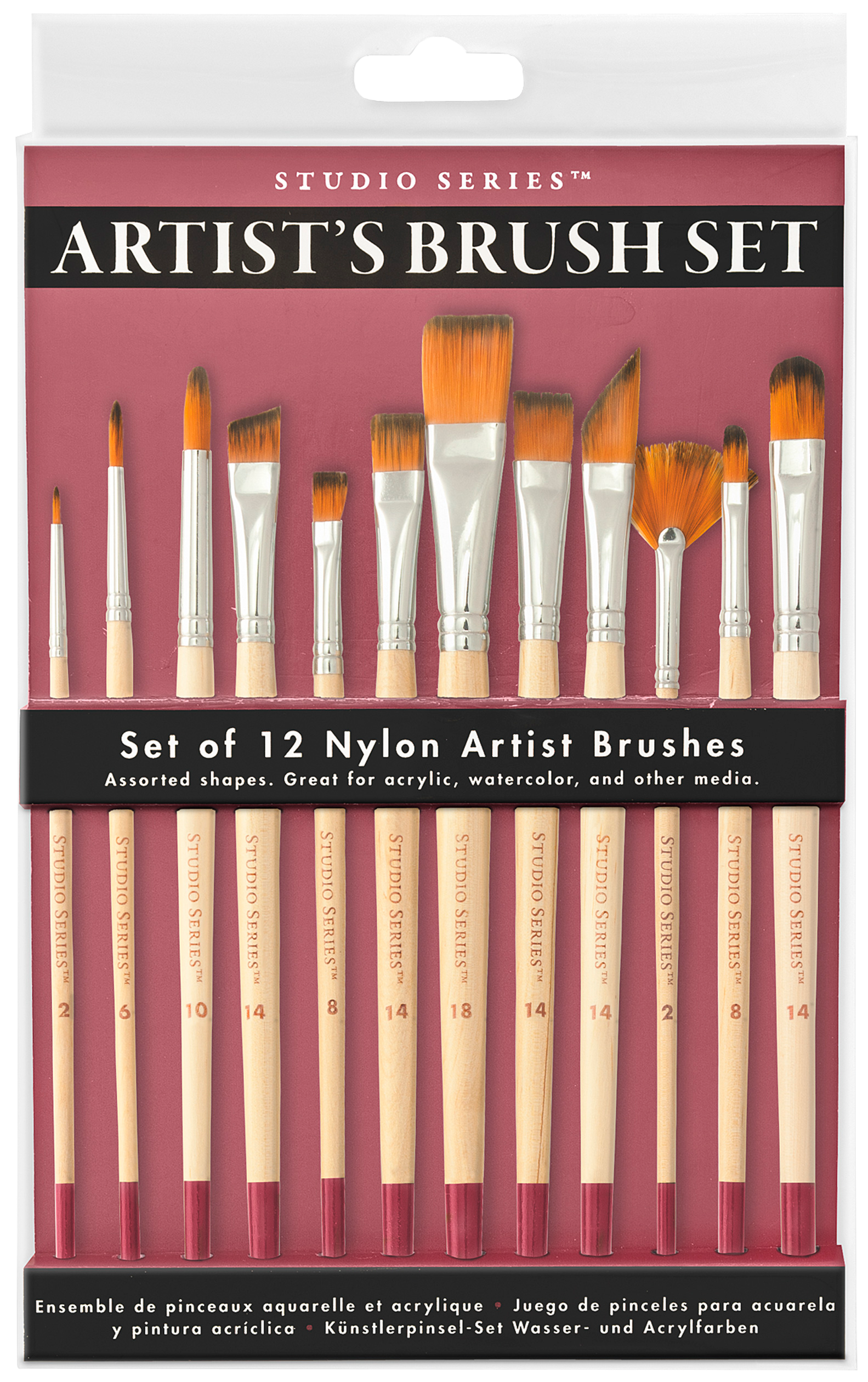 Studio Series Artist's Brush Set: 12 Professional-Quality Brushes