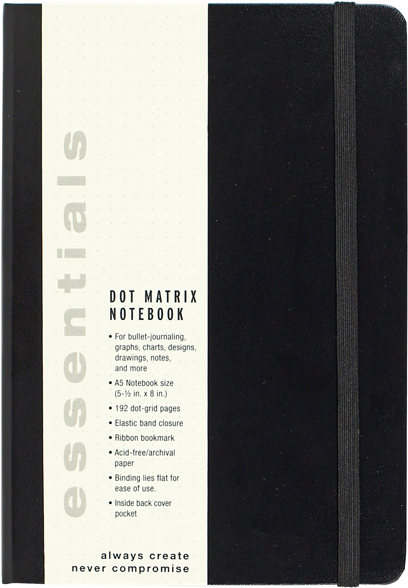 Essentials Dot Matrix Notebook, Large, A5 Size