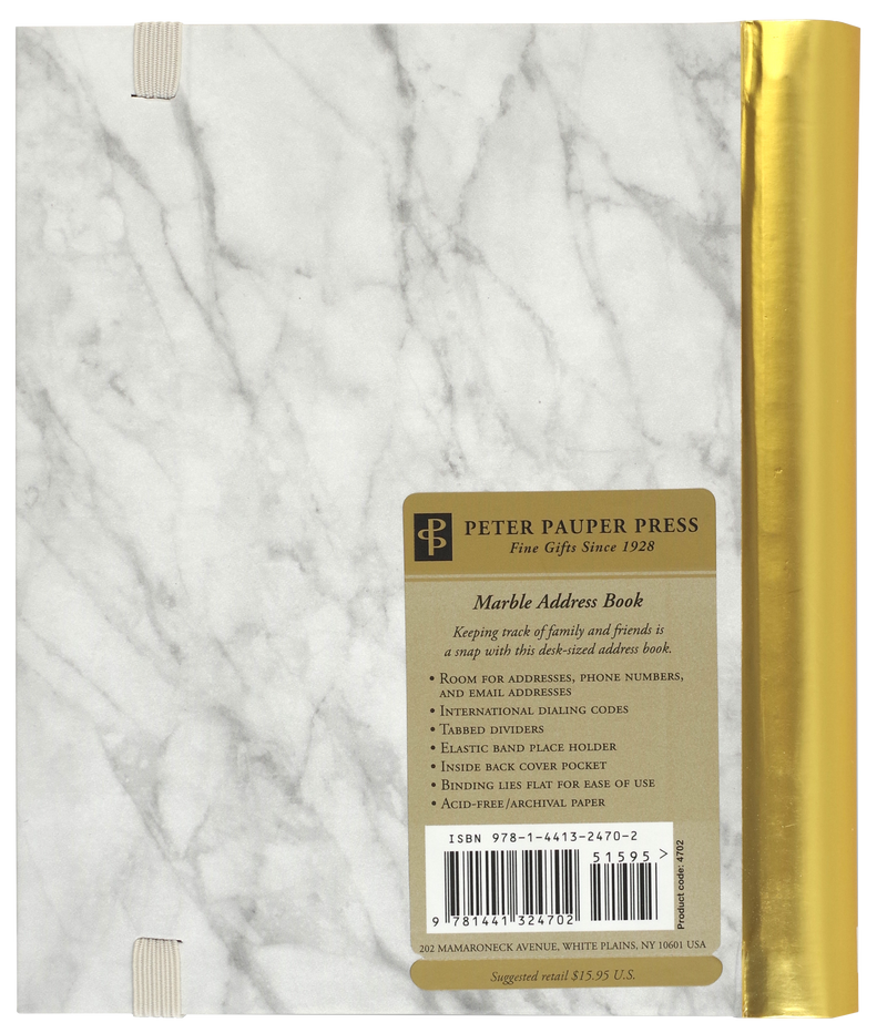 Marble Large Address Book