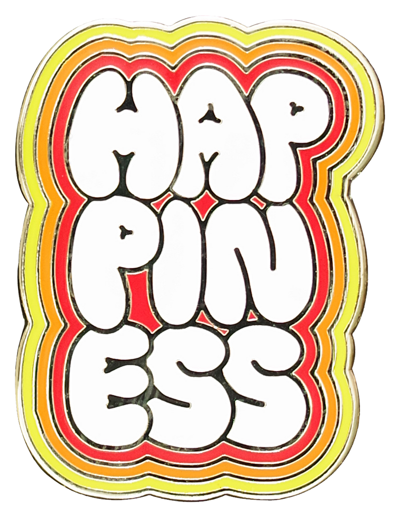 Happiness Enamel Pin