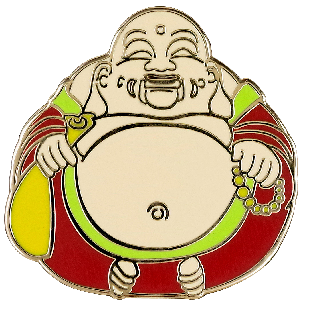 Laughing Buddha Enamel Pin – Peter Pauper Press