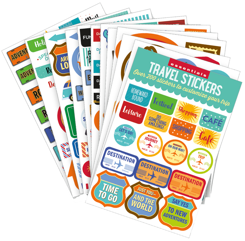 Essentials Travel Planner Stickers