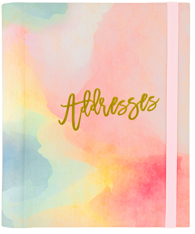 Watercolor Sunset Large Address Book