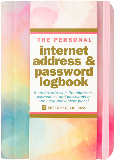 Watercolor Sunset Internet Address & Password Logbook