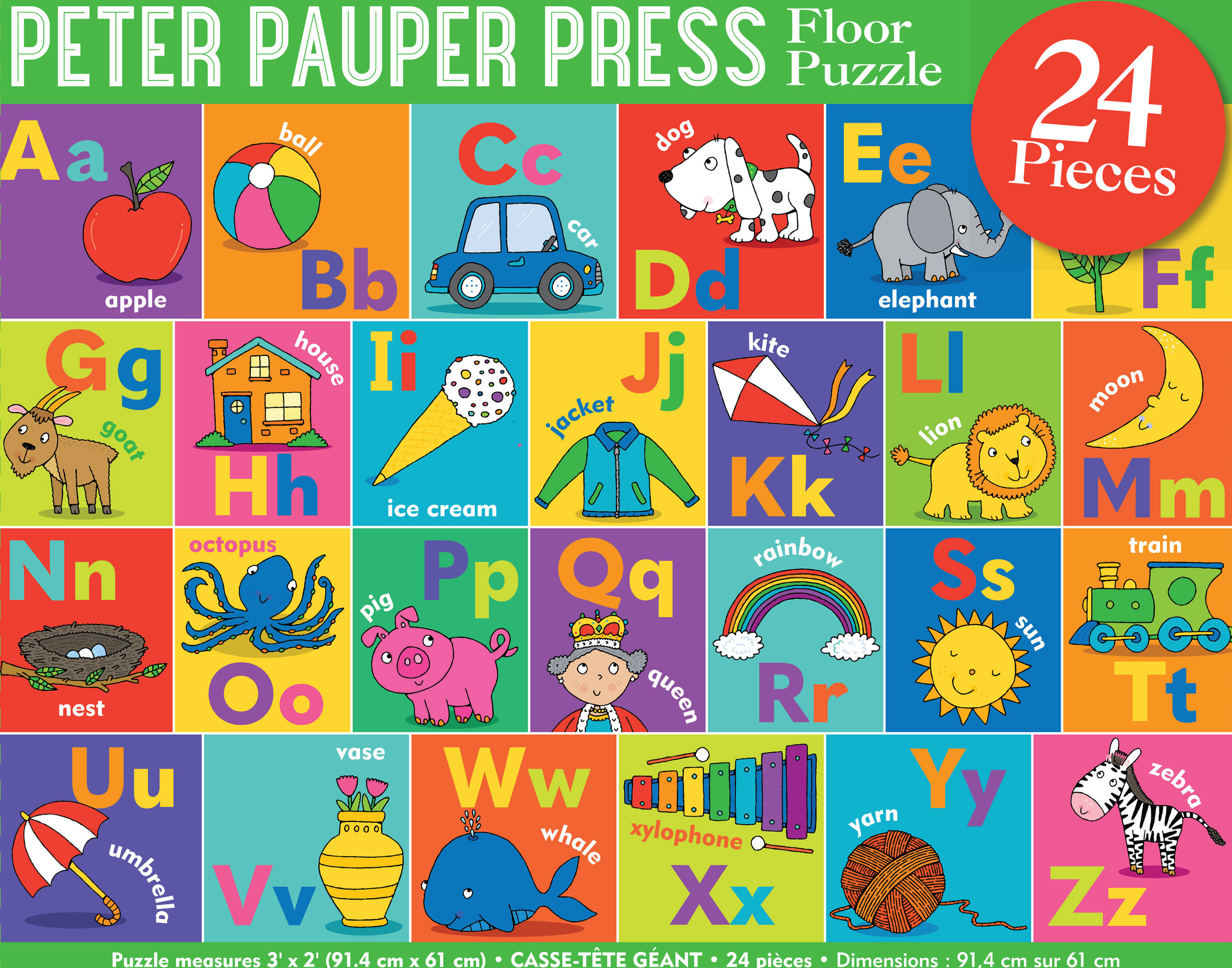 Alphabet Kids' Floor Puzzle – Peter Pauper Press