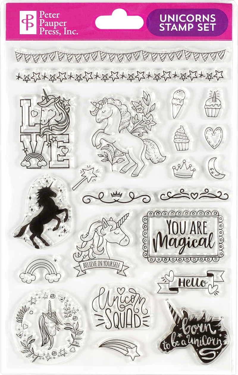 Unicorns Clear Stamp Set