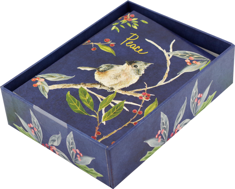 Evening Songbird Small Boxed Holiday Cards