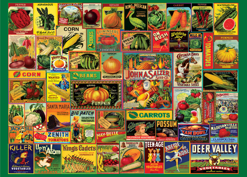 Vintage Seed Packets Jigsaw Puzzle
