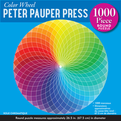 Color Wheel Round Jigsaw Puzzle