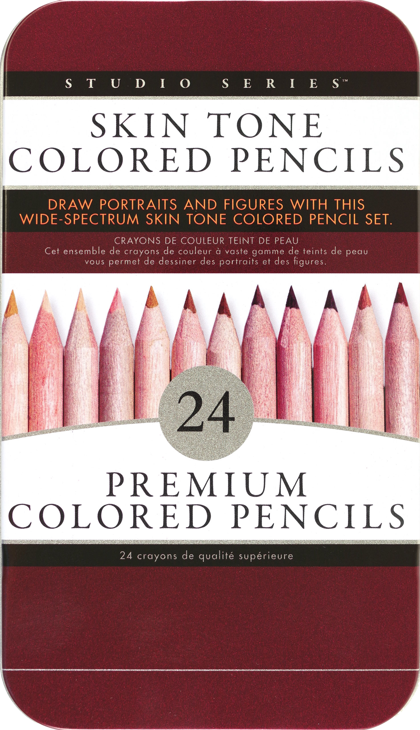 12 Pcs Skin Tone Colored Pencils Wood Portraits Color Pencil For