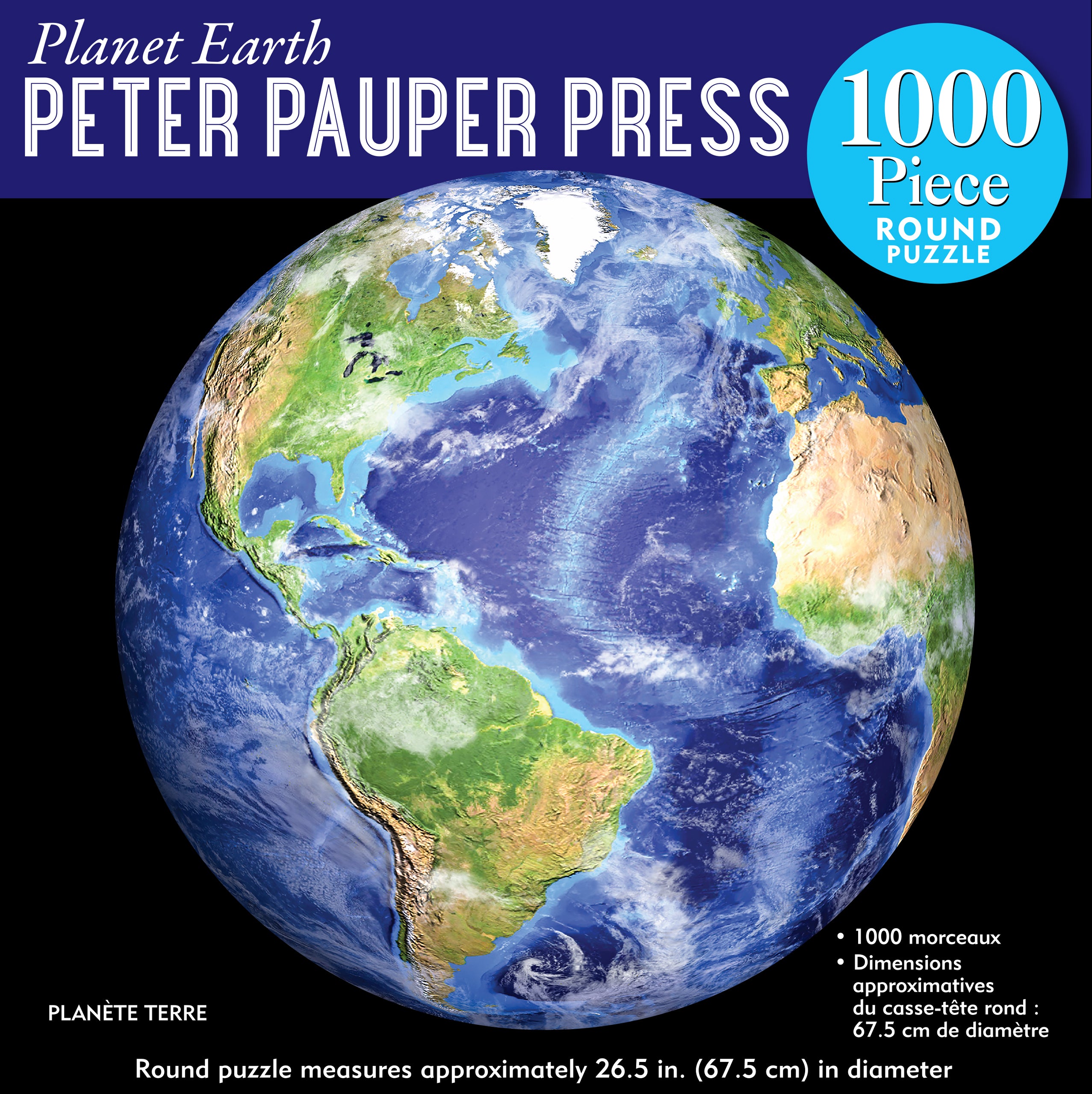 Planet Earth Round Jigsaw Puzzle – Peter Pauper Press