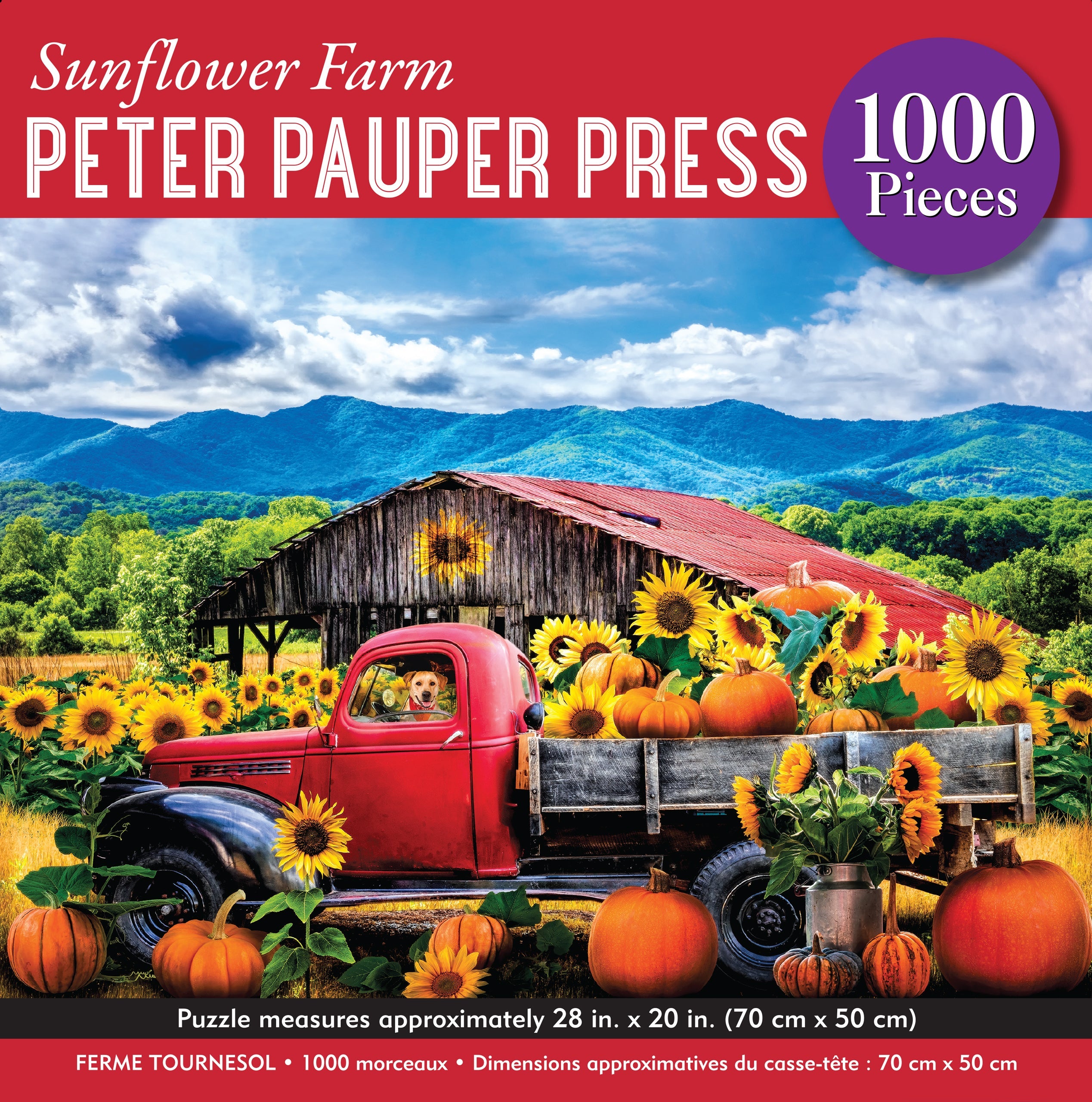 Sunflower And Songbirds 50 Large Piece Jigsaw Puzzle
