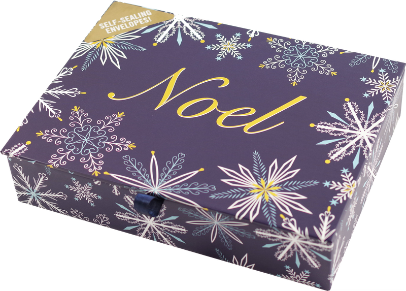 Golden Noel Deluxe Boxed Holiday Cards