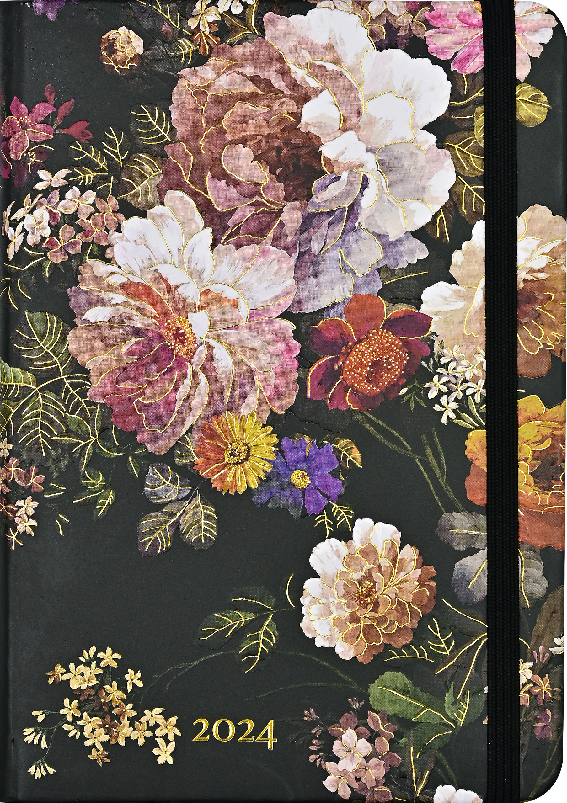 Goed opgeleid stijl nooit 2024 Midnight Floral Weekly Planner (16 months, Sept 2023 to Dec 2024) –  Peter Pauper Press