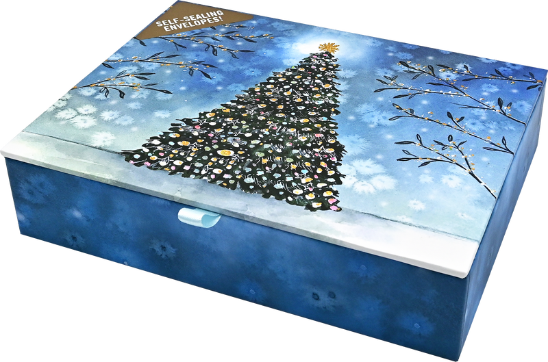 Twilight Tree Deluxe Boxed Holiday Cards