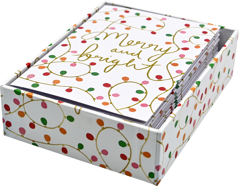 Merry and Bright Small Boxed Holiday Cards