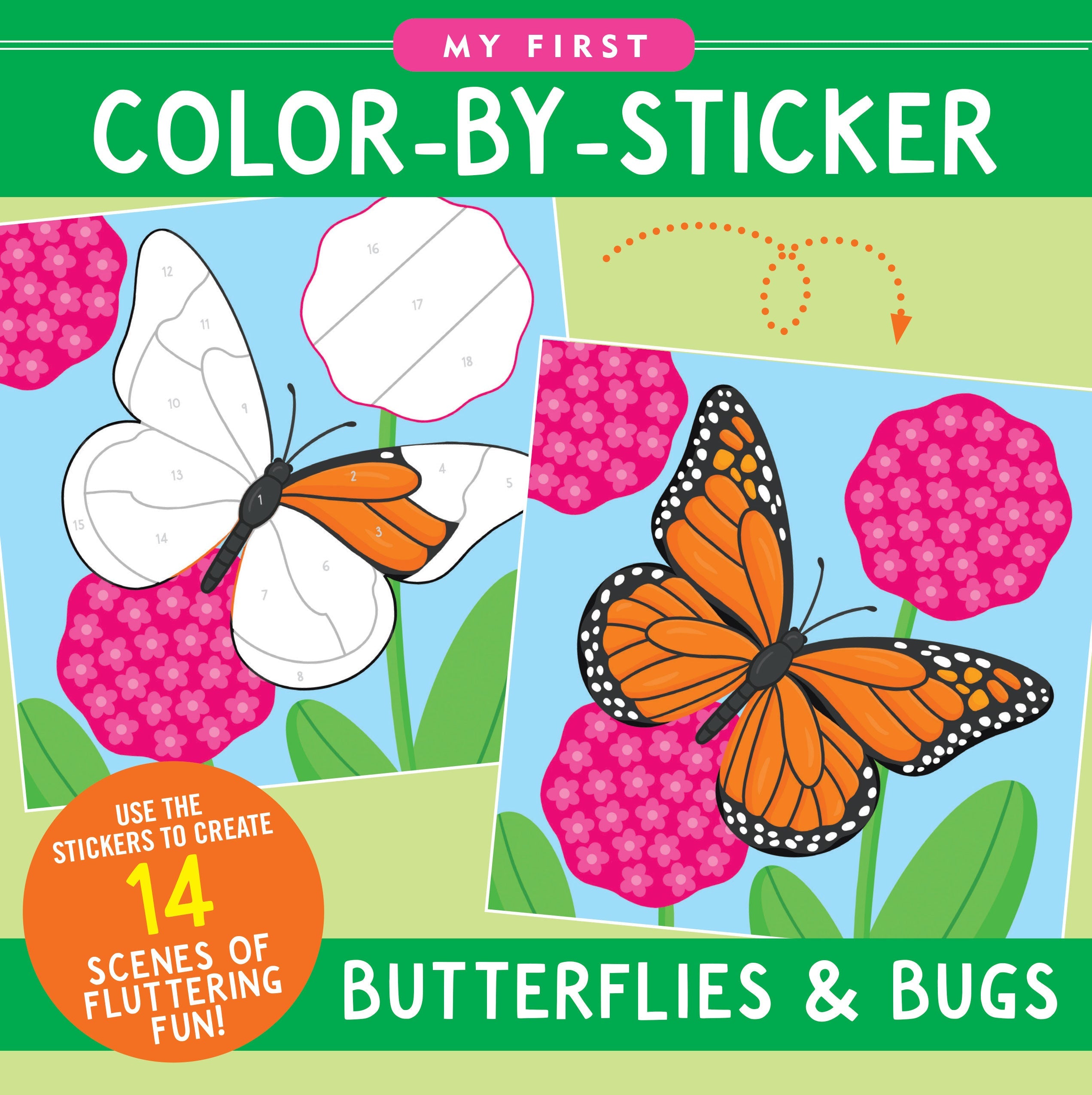 My First ColorBySticker Book Butterflies & Bugs Peter Pauper Press