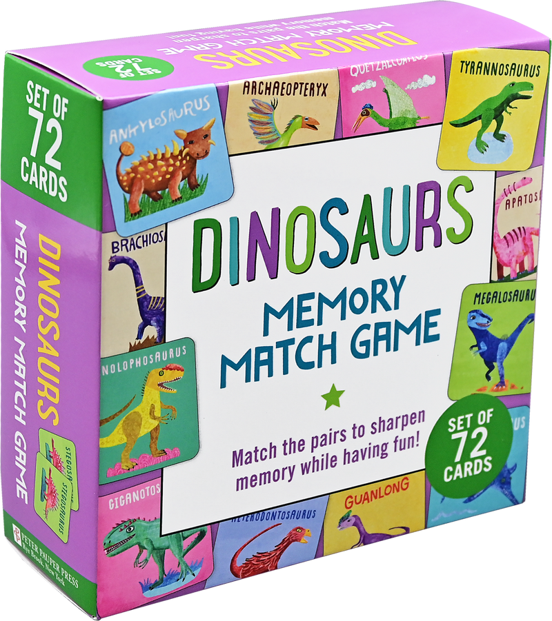Dinosaurs Memory Match Game (Set of 72 cards)