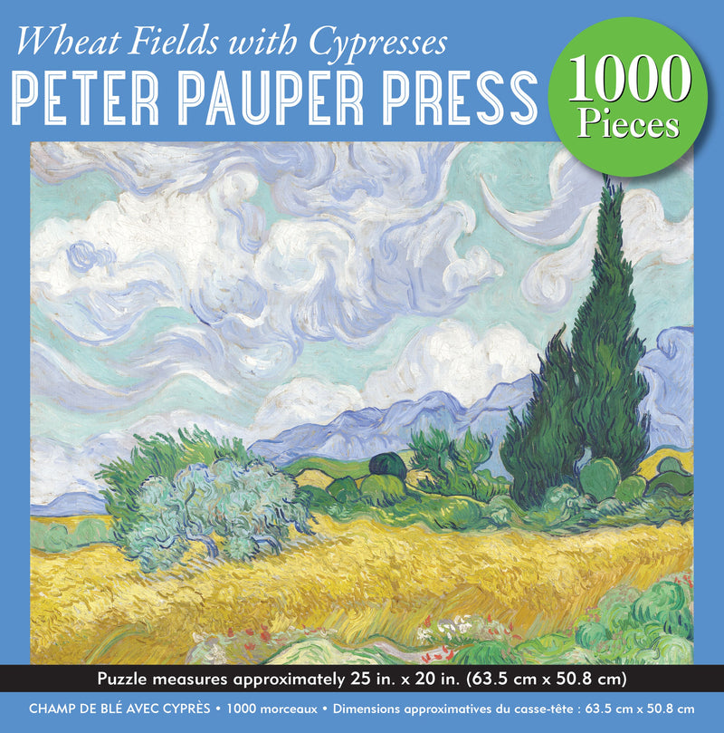 Wheat Fields with Cypresses 1000 Piece Jigsaw Puzzle