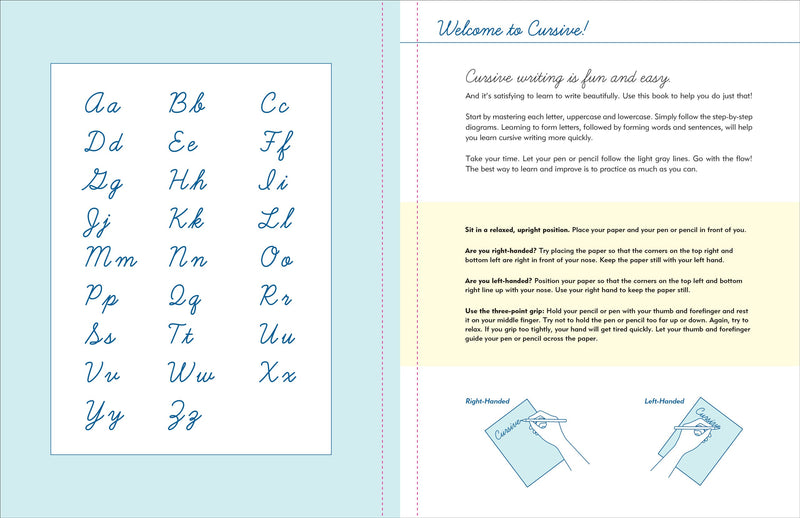 Cursive Handwriting Workbook for Teens and Young Adults