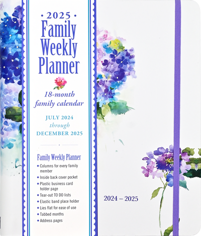 2025 Hydrangeas Family Weekly Planner