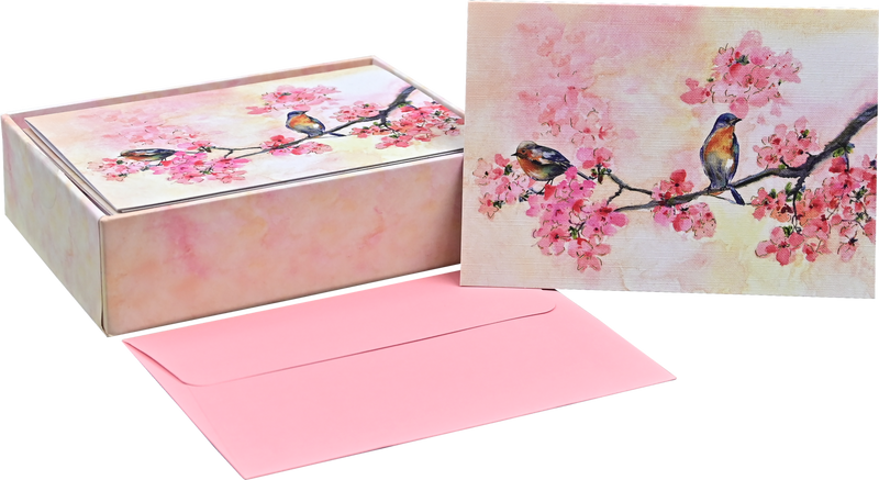 Cherry Blossoms in Spring Note Cards