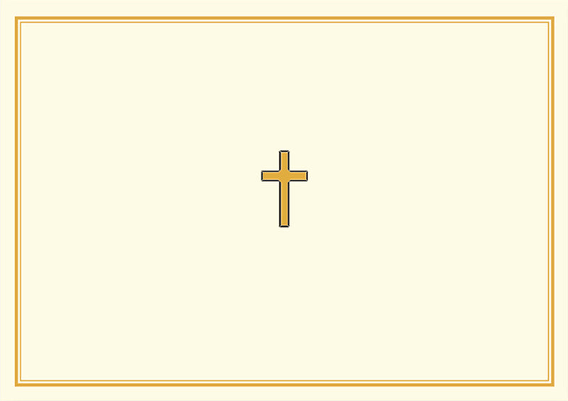 Gold Cross Note Cards