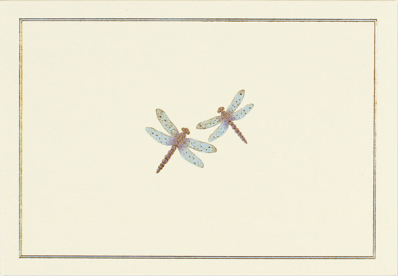 Blue Dragonflies Note Cards