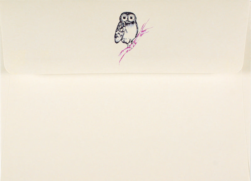 Owl Portrait Note Cards