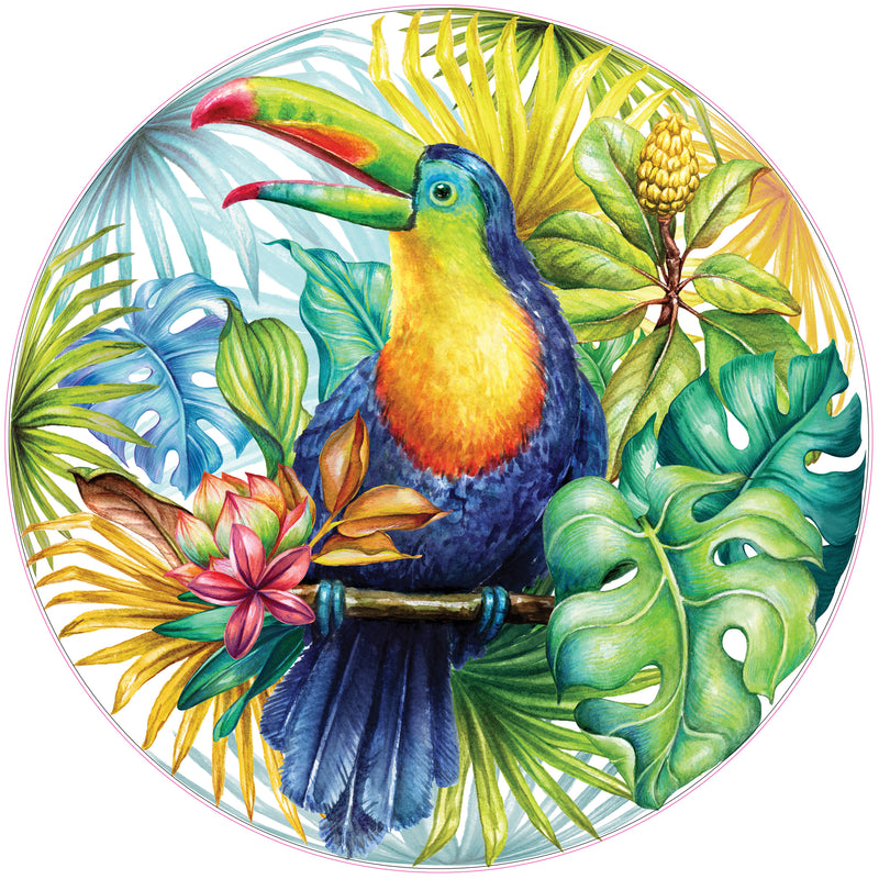 Tropical Toucan Round Jigsaw Puzzle