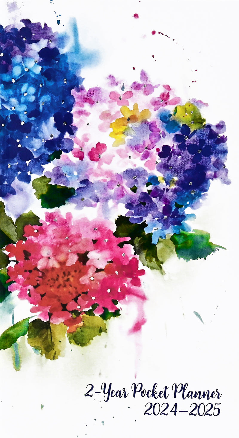 2024-25 Hydrangeas 2-Year Pocket Planner
