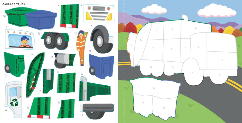 My First Color-By-Sticker Book -- Cars, Trucks, & Trains