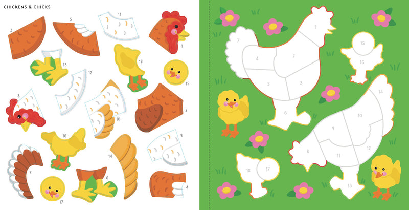 My First Color-By-Sticker Book -- Farm Animals