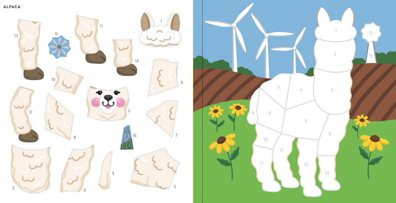 My First Color-By-Sticker Book -- Farm Animals
