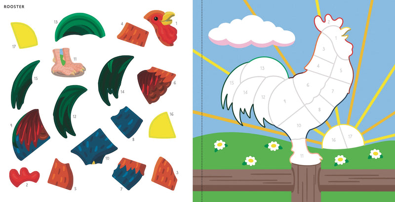 My First Color-By-Sticker Book -- Farm Animals