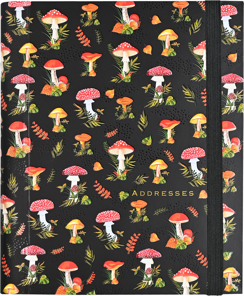 Mushrooms Large Address Book – Peter Pauper Press