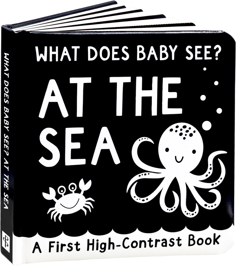 What Does Baby See? - At The Sea - A High Contrast Board Book