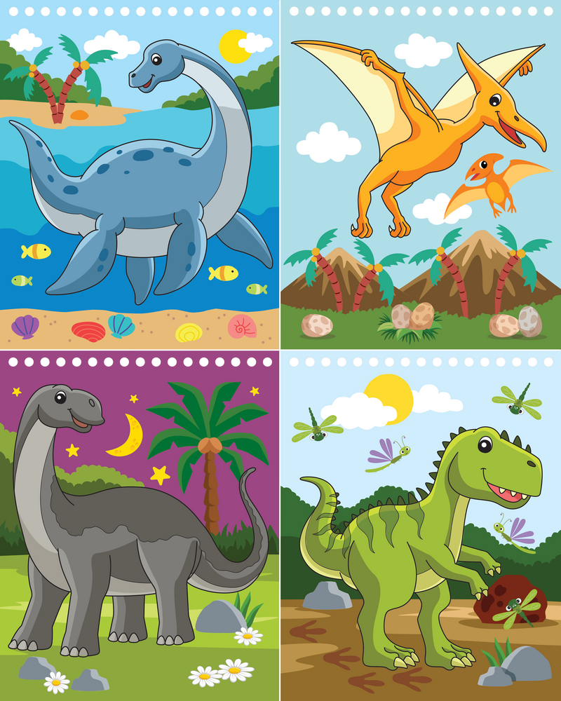 Color With Water - Dinosaurs