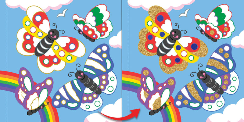 Color-By-Foil Sticker Book -- Sparkle and Shine