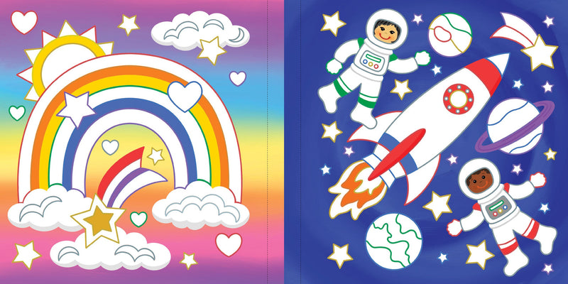 Color-By-Foil Sticker Book -- Sparkle and Shine