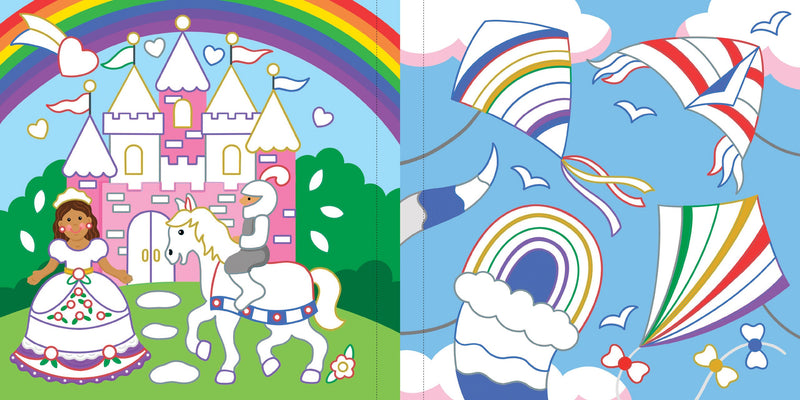 Color-By-Foil Sticker Book -- Sparkle and Shine