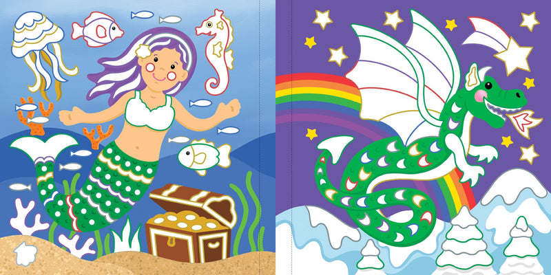 Color-By-Foil Sticker Book -- Sparkle and Shine