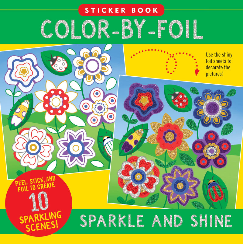 Color-By-Foil Sticker Book -- Sparkle and Shine