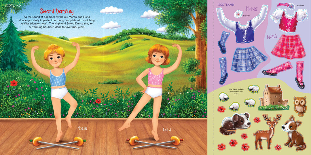 Across the Globe Sticker Doll Dress-Up Book – Peter Pauper Press