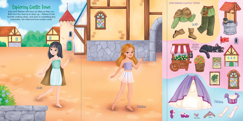 Princesses Sticker Doll Dress-Up Book